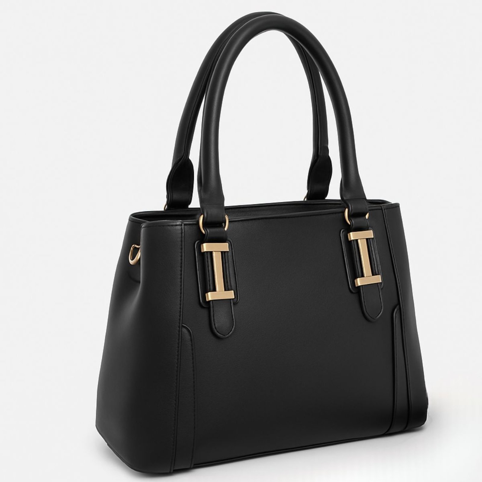 Bolsa Feminina Grande Transversal Bau Tote Star Shop Preto Bolsa Feminina Grande Transversal Bau Tote Star Shop Preto