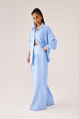 Camisa Risca De Giz Azul Suntime