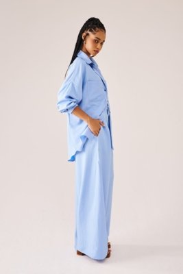Camisa Risca De Giz Azul Suntime