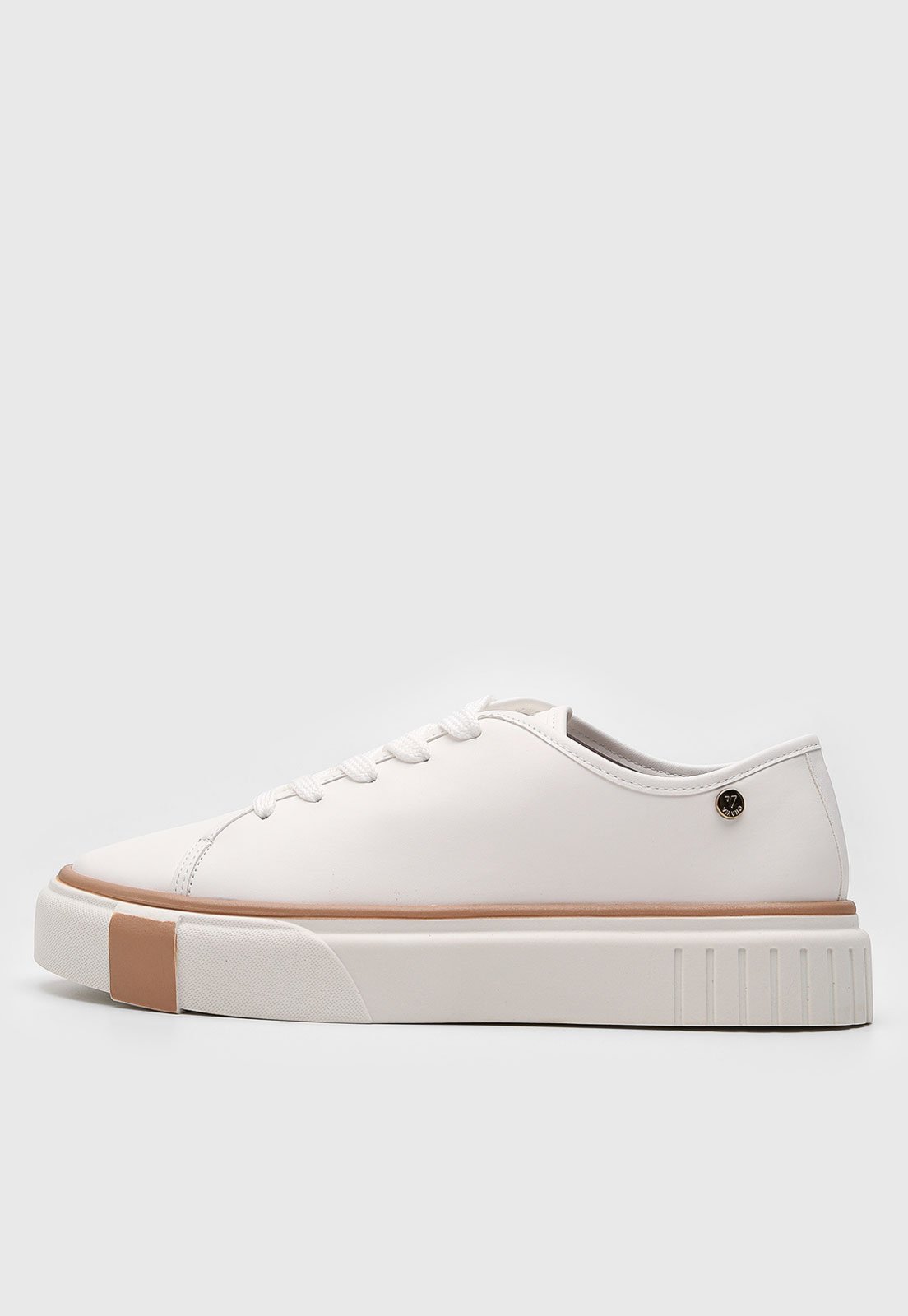 Tênis Via Uno Liso Off-White Tênis Via Uno Liso Off-White