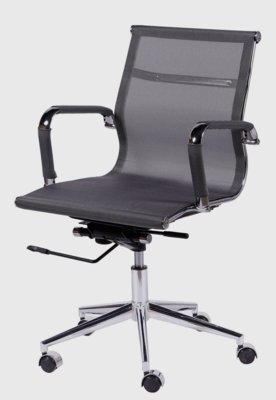 Menor preço em Cadeira Office Eames Tela Baixa Giratória Cinza OR Design